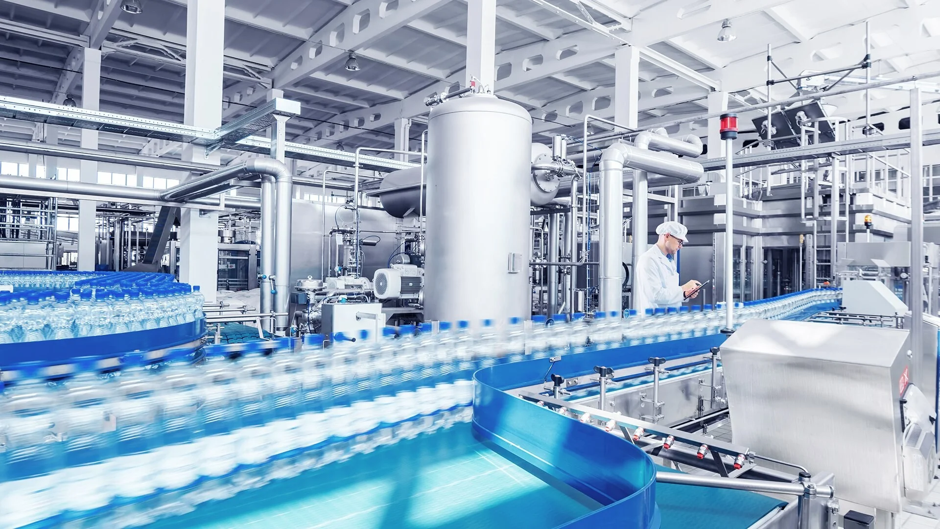 Illustration d’automatisation industrielle — Food Industry Industrial Automation Hero