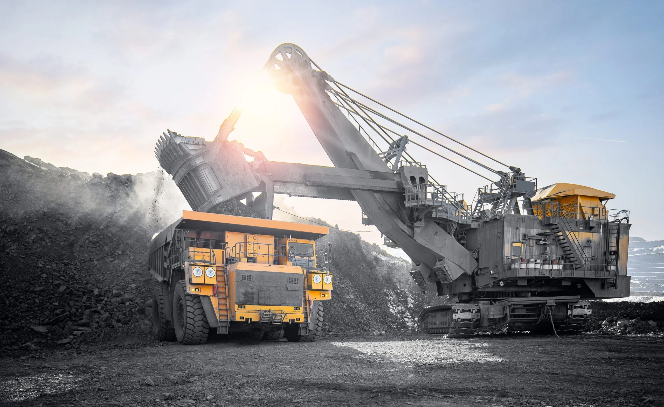 Industrial automation illustration — Heavy Industry Mining Industrial Automation Hero