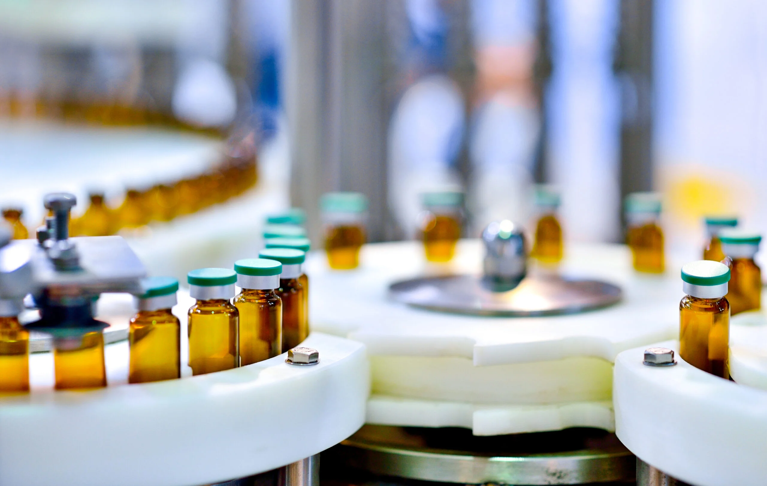 Industrial automation illustration — Pharmaceutical Industrial Automation Hero