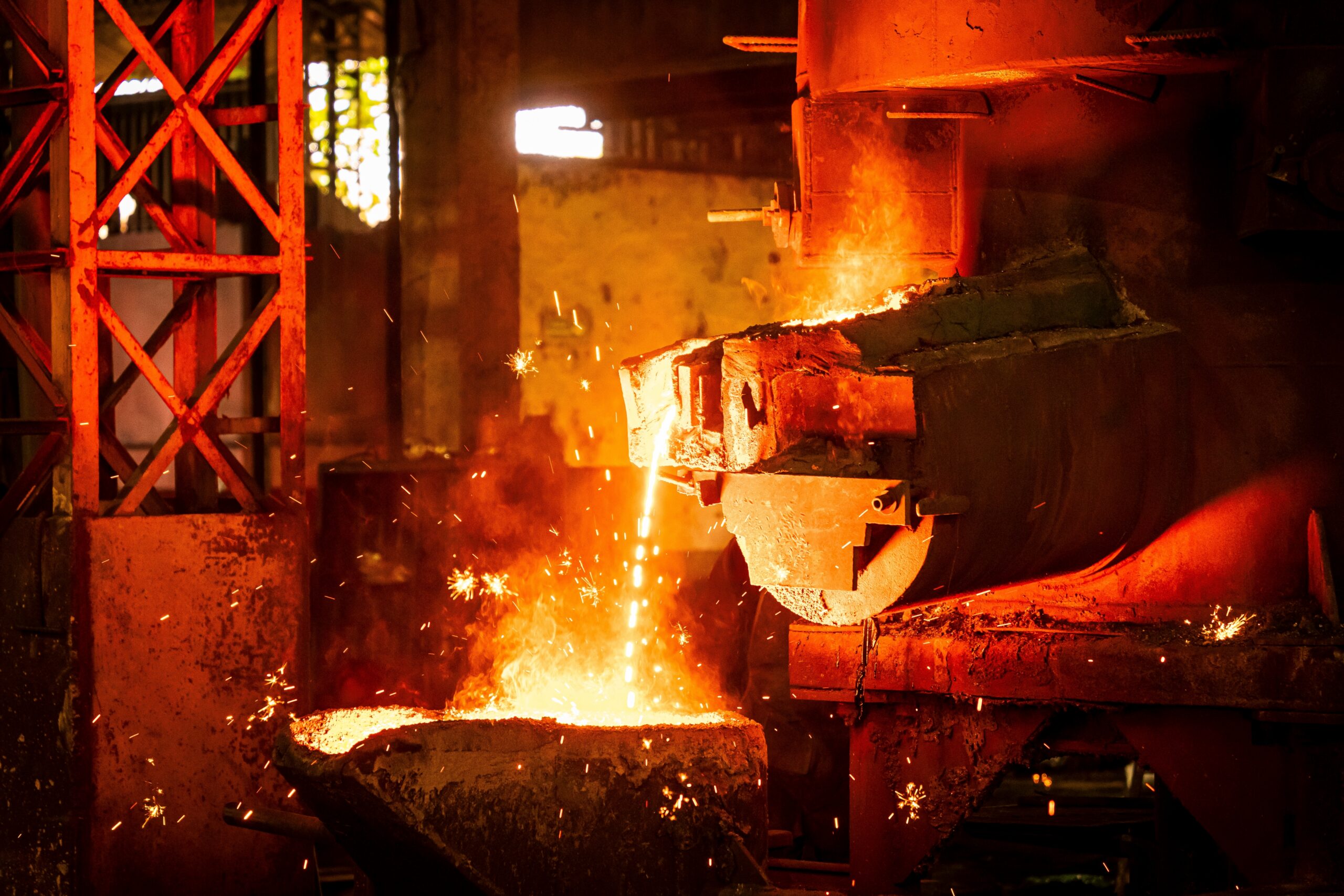 Industrial automation illustration — Steel Industry Industrial Automation Hero